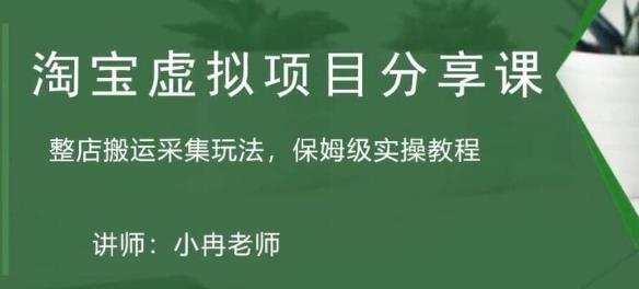 淘宝虚拟整店搬运采集玩法分享课：整店搬运采集玩法，保姆级实操教程-88共享