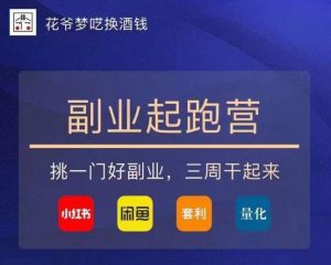 花爷-副业起跑营第2期，挑一门好副业，三周干起来（闲鱼｜小红书｜量化｜套利）-88共享