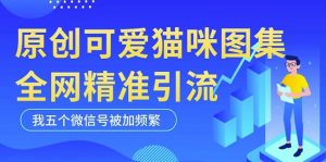 黑科技纯原创可爱猫咪图片,全网精准引流,实操5个VX号被加频繁-88共享