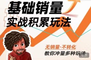 内功丨淘系基础销量实战积累玩法，无销量·不转化，教你冲量多种玩法-88共享