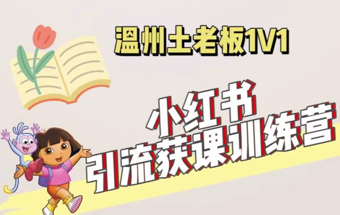 小红书1对1引流获客训练营：账号、内容、引流、成交（价值3999元）-88共享