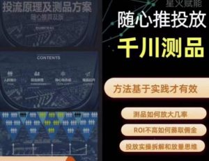 爱做号的老王·随心推+千川投流,投放实操拆解和放量思维,投流原理、千川测品-88共享