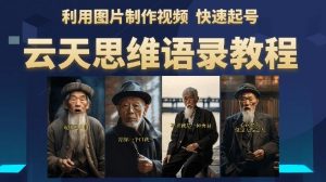云天思维老者语录教程（图片会说话）详细教程+软件-88共享
