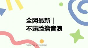 全网最新不露脸撸音浪,跑通自动化成交闭环,实现出单+收徒收益最大化【揭秘】-88共享