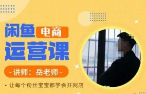 岳老师·闲鱼电商运营课，让每个粉丝宝宝都学会开网店-88共享