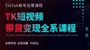 Tiktok运营线上训练营，引流爆单，急速涨粉，Tiktok短视频玩法大揭秘-88共享