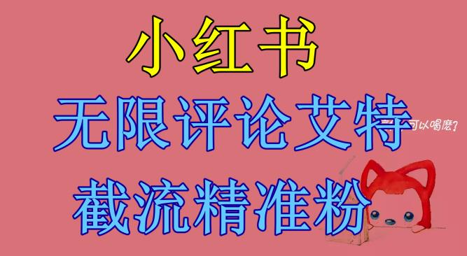 小红书无限评论艾特截流精准粉（软件+教程）-88共享
