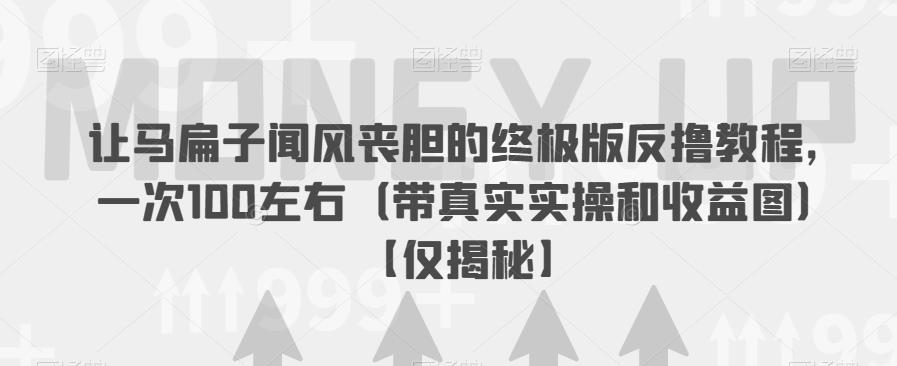 让马扁子闻风丧胆的终极版反撸教程，一次100左右（带真实实操和收益图）【仅揭秘】-88共享