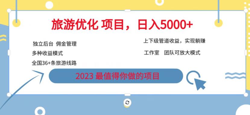 7.22旅游项目最新模式，独立后台+全国35+线路，日入5000+【揭秘】-88共享