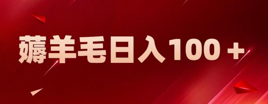 新平台零撸薅羊毛，一天躺赚100＋，无脑复制粘贴【揭秘】-88共享