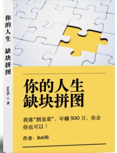 某高赞电子书《你的人生，缺块拼图——我靠“割韭菜”，年赚500万，你会你也可以》-88共享