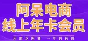 阿呆电商线上年会员,阿呆电商干货分享(更新中)-88共享