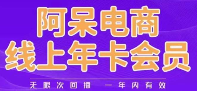 阿呆电商线上年会员，阿呆电商干货分享（更新中）-88共享