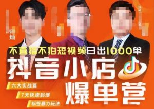 推易·抖店精细化运营，7月份线上直播课商品卡自然流推荐流，起店高阶等玩法-88共享