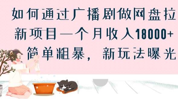 如何通过广播剧做网盘拉新项目一个月收入18000+，简单粗暴，新玩法曝光【揭秘】-88共享