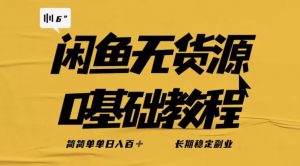 独家闲鱼无货源详细玩法，简简单单日八百+，长期稳定副业【揭秘】-88共享