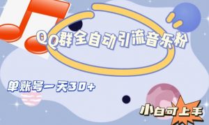 QQ群全自动引流音乐粉，单账号一天轻松引流30+-88共享