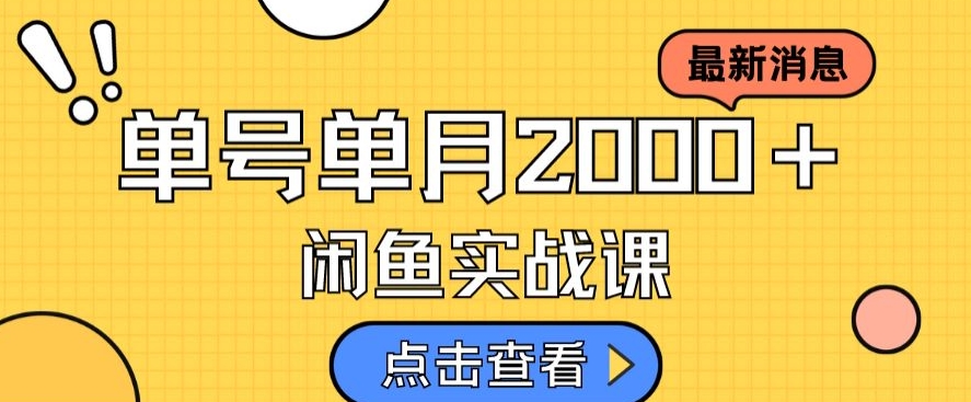 最新闲鱼日入500＋，虚拟资料变现喂饭级讲解-88共享