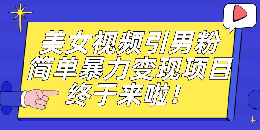 价值3980的男粉暴力引流变现项目，一部手机简单操作，新手小白轻松上手，每日收益500+【揭秘】-88共享