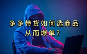 多多视频带货选什么商品链接才能爆单，10分钟教会你，爆单不是浮云【揭秘】-88共享