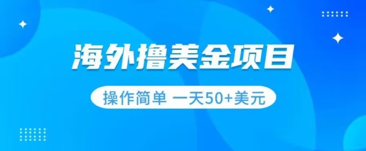 撸美金项目无门槛操作简单小白一天50+美刀-88共享