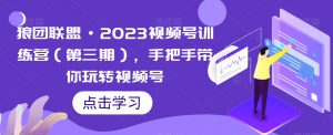 狼团联盟·2023视频号训练营(第三期),手把手带你玩转视频号-88共享