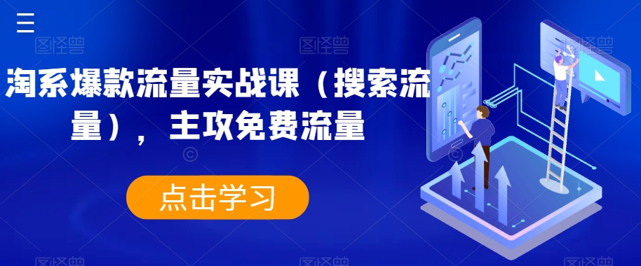 淘系爆款流量实战课（搜索流量），主攻免费流量-88共享