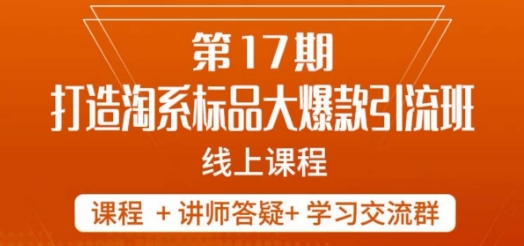南掌柜-第17期打造淘系标品大爆款，5天线上课-88共享