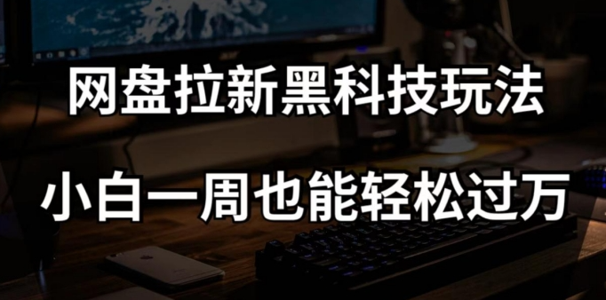 网盘拉新黑科技玩法，小白一周也能轻松过万【全套视频教程+黑科技】【揭秘】-88共享