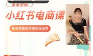 景景小红书电商新手实操课程,新手零基础网店实操运营-88共享