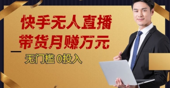 2023蓝海项目，快手无人直播，单号月入5000起步【揭秘】-88共享