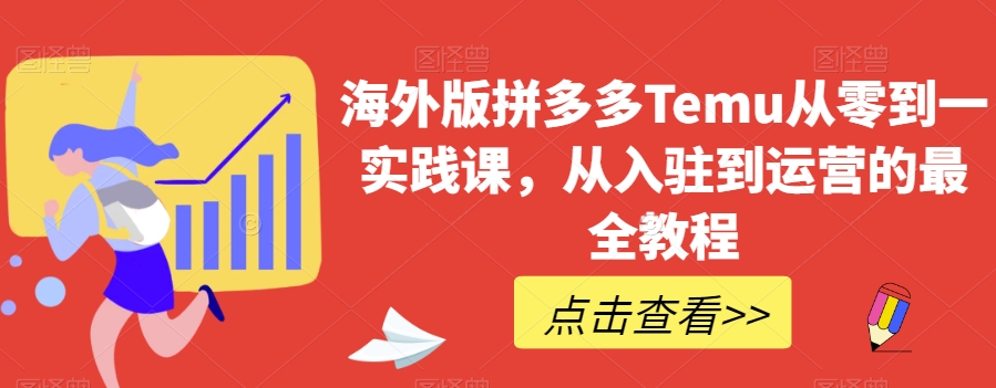 海外版拼多多Temu从零到一实践课，从入驻到运营的最全教程-88共享
