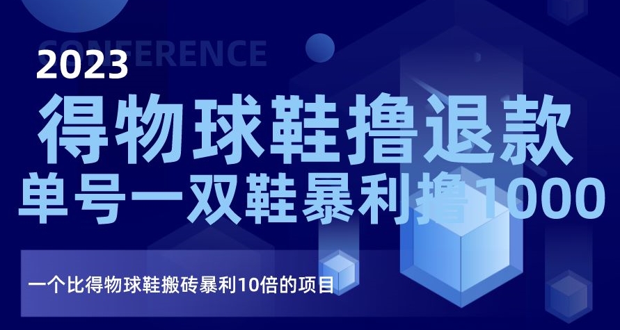 2023得物球鞋撸退款，单号一双鞋暴利撸1000，一个比得物球鞋搬砖暴利10倍的项目【揭秘】-88共享