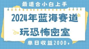 2024年蓝海赛道玩恐怖密室日入2000+,无需露脸,不要担心不会玩游戏,小白直接上手,保姆式教学【揭秘】-88共享