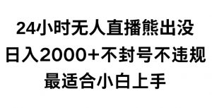 快手24小时无人直播熊出没,不封直播间,不违规,日入2000+,最适合小白上手,保姆式教学【揭秘】-88共享