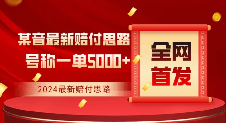 全网首发，2024最新抖音赔付项目，号称一单5000+保姆级拆解【仅揭秘】-88共享