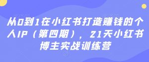 从0到1在小红书打造赚钱的个人IP(第四期),21天小红书博主实战训练营-88共享