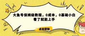 怎么样靠阿里大厂撸金,背靠大厂日入2000+,大鱼号保姆级教程,0成本,0基础小白看了就能上手【揭秘】-88共享