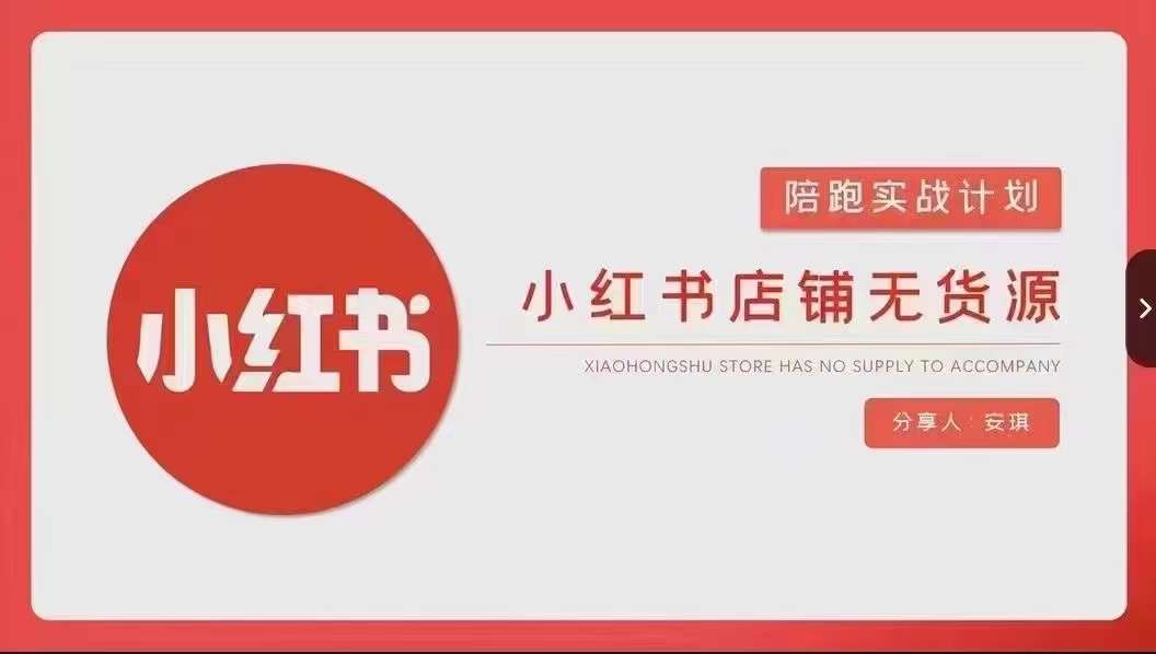 安琪-小红书店铺无货源实战，开店到售后全流程操作-88共享