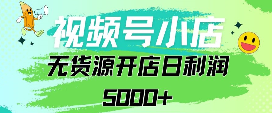 视频号无货源小店从0到1日订单量千单以上纯利润稳稳5000+【揭秘】-88共享