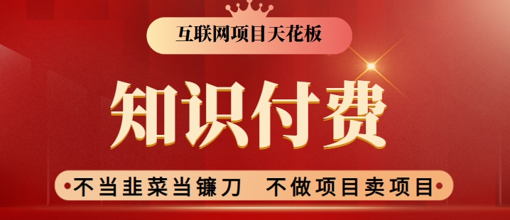 2024互联网项目天花板，新手小白也可以通过知识付费月入10W，实现财富自由【揭秘】-88共享