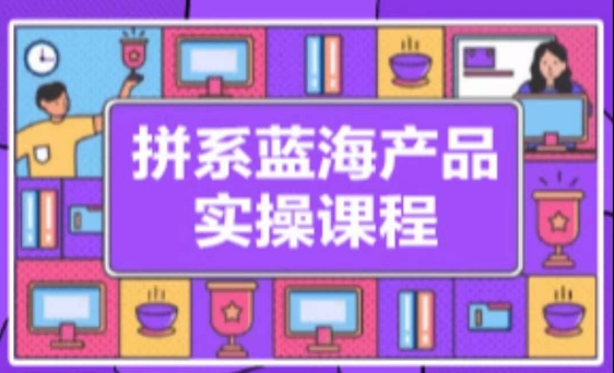 拼系冷门蓝海产品实操课程，从注册店铺到选品上架到流量维护环环相扣-88共享