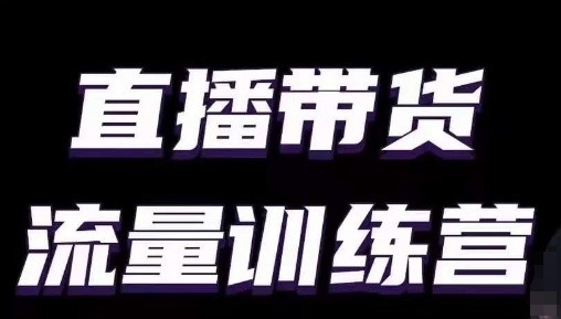 直播带货流量训练营，小白主播必学直播课-88共享