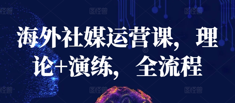 海外社媒运营课，理论+演练，全流程-88共享