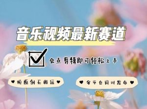 音乐视频赛道最新玩法，纯原创不违规，可所有平台同时发布，会点剪辑即可轻松拿捏【揭秘】-88共享