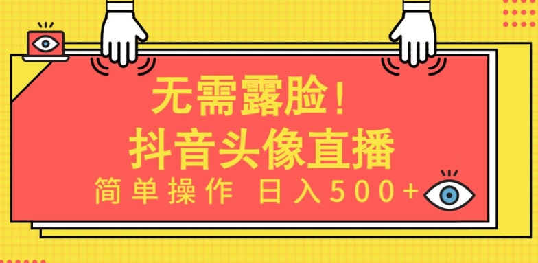无需露脸，Ai头像直播项目，简单操作日入500+【揭秘】-88共享