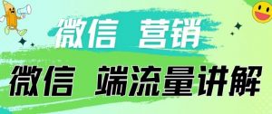 4.19日内部分享《微信营销流量端口》微信付费投流【揭秘】-88共享