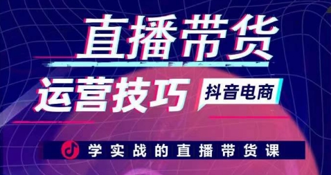 直播带货运营技巧，学实战的直播带货课-88共享