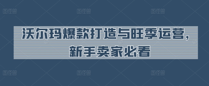 沃尔玛爆款打造与旺季运营，新手卖家必看-88共享