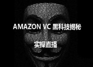 实操：AMAZON VC害人黑科技揭秘，跨境亚马逊教程-88共享